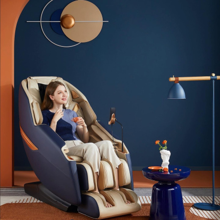 Массажное кресло iMassage Hybrid Blue/Beige